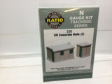 Ratio 238 N Gauge 2 Concrete Lineside Huts Kit