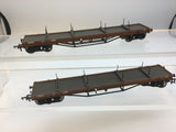 Bachmann 33-850B OO Gauge LMS Bogie Bolster Wagon 720717 x2