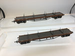 Bachmann 33-850B OO Gauge LMS Bogie Bolster Wagon 720717 x2