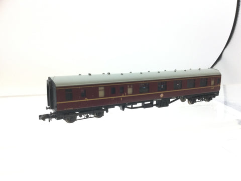 Graham Farish 370-100 N Gauge BR Maroon Mk1 Brake 2nd Composite BCK Coach M21198