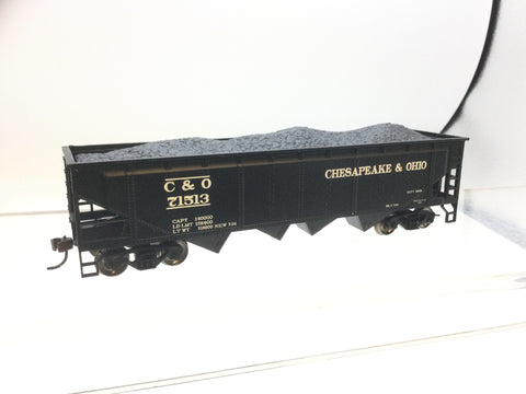 Bachmann 17622 HO Gauge Quad Hopper Chesapeake & Ohio 71513