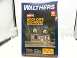 Walthers 933-3774 HO Gauge Brick Cape Cod House Kit