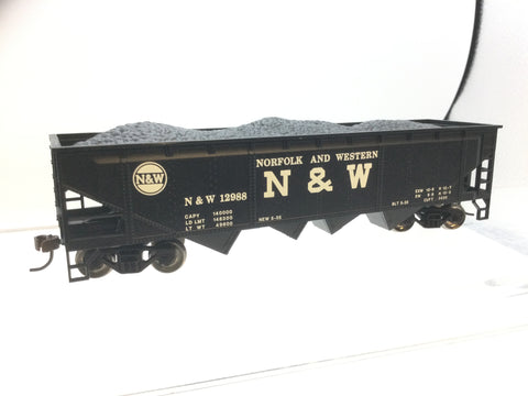 Bachmann 17642 HO Gauge Quad Hopper Norfolk & Western N&W 12988