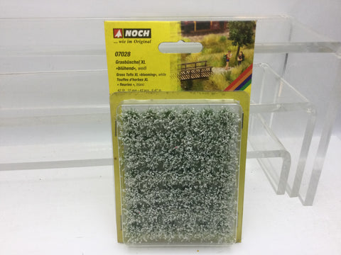 Noch 07028 Grass Tufts Blooming White XL Pack (42 Tufts)(12mm)