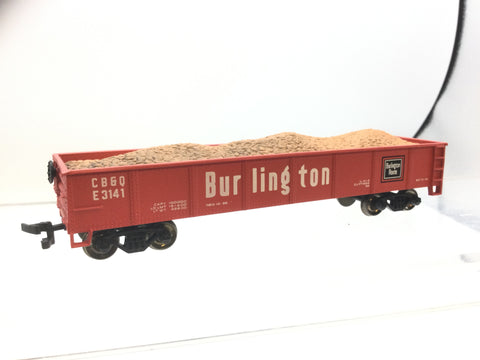 Bachmann 17216 HO Gauge Bogie Gondola Car Burlington E3141