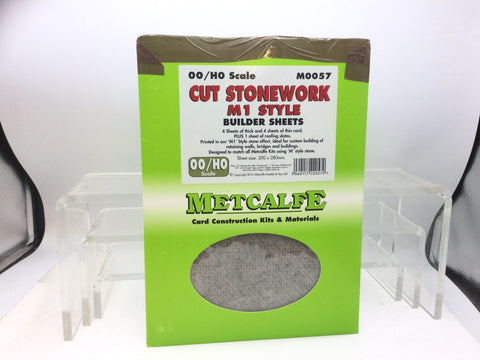 Metcalfe M0057 OO Gauge Cut Stonework M1 Style Builder Sheets Kit
