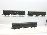 Graham Farish 0623/0633 N Gauge SR Mainline Coaches x3