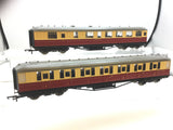 Hornby R4179/R4181A OO Gauge BR Red/Cream Gresley Coaches