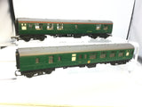 Triang R622/R624 OO Gauge BR Green Mk 1 Coaches x2