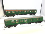 Triang R622/R624 OO Gauge BR Green Mk 1 Coaches x2