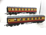 Hornby R437 OO Gauge BR Red/Cream Stanier Coach M4329 x2