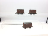 Graham Farish 377-336 N Gauge Triple Pack BR Conflat Wagons BD Containers Weathered