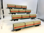 Hornby R633 OO Gauge Freightliner Container Wagon x4