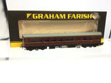 Graham Farish 374-611 N Gauge BR Maroon Hawksworth Auto-Trailer