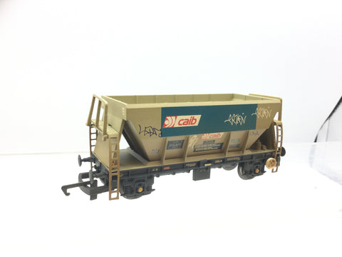 Hornby R6448 OO Gauge CAIB PGA Hopper Wagon Weathered/Graffiti