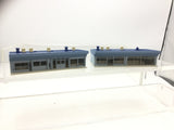 Kato 23-408B N Gauge Diotown Station Mall Shops Blue Roofs (Pre-Built)