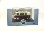 Oxford Diecast 76VWS010 1:76/OO Gauge VW T1 Split Screen Camper Red/Grey