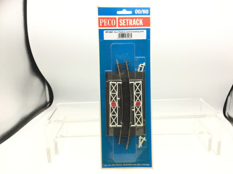 Peco ST-261 OO Gauge Curved (No.2 Rad.) Level Crossing