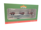 Bachmann 393-228 OO-9 Gauge Dinorwic Slate Wagons with sides 3-Pack Red [WL]