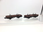 Peco NR-4E N Gauge Bolster Wagon NE 231331 x2