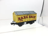 Peco NR-P120 N Gauge Salt Wagon Saxa Yellow