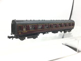 Minitrix 2941 N Gauge LMS Maroon Mk 1 1st/3rd Coach 1671