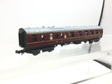 Minitrix 2922 N Gauge BR Maroon Mk 1 Brake 2nd Coach M21240