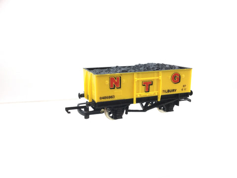 Wrenn W5034 OO Gauge BR Steel Open Wagon NTG Yellow