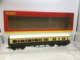 Hornby R4680A OO Gauge GWR Collett Bow Ended Corr Brake 3rd R/H Coach