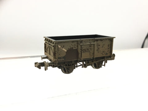 Graham Farish 377-235 N Gauge BR 16t Steel Mineral Wagons (Weathered) Set of 3
