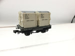 Peco NR-21 N Gauge BR Conflat Wagon w Containers