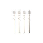 Peco LK-747 O Gauge Telegraph Poles (Pack 4)