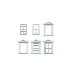 Peco LK-756 O Gauge Windows & Frames (Pack of 8)
