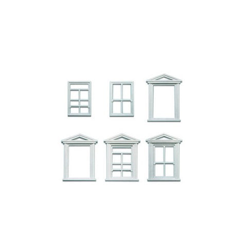 Peco LK-756 O Gauge Windows & Frames (Pack of 8)