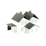 Peco LK79 OO Gauge Building Components Pack (Roofs, Chimneys)