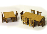 Scale Model Scenery LX070 OO Gauge Tables & Chairs Kit