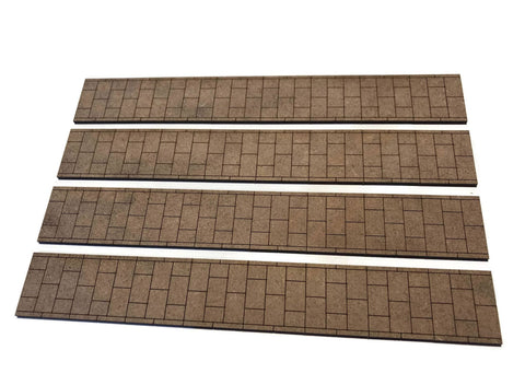 Scale Model Scenery LX217 OO Gauge 6ft Pavement Strips (Pack of 4) Kit