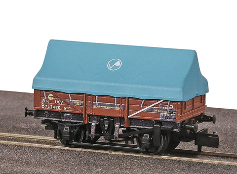 Peco NR-1201B N Gauge BR Clay Hood China Clay Wagon UCV B743470