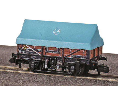 Peco NR-1202B N Gauge BR Clay Hood China Clay Wagon OOV B743010