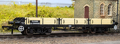 Oxford Rail 76PIL004A OO Gauge Pilchard Wagon BR Unpainted Wood DB990090