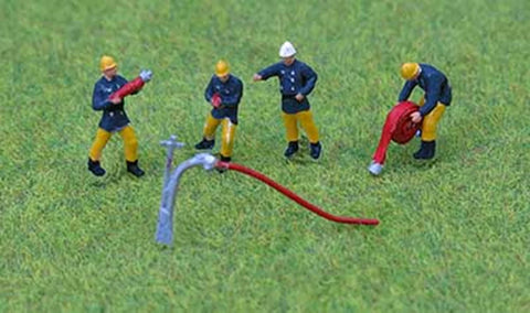 P&D Marsh PDZ41 OO Gauge Whitemetal Painted 1970/80s Fire Crew