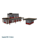 Organised Octopus 006 OO Gauge Modern Clasp Type Station Incl Canopy Laser Cut MDF Kit