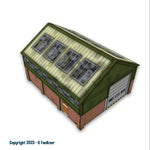 Organised Octopus 029A OO Gauge Industrial Unit (Green) Laser Cut MDF Kit