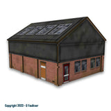 Organised Octopus 029B OO Gauge Industrial Unit (Dark Grey) Laser Cut MDF Kit