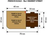 Metcalfe PN950 N Gauge No1 Market Street Timber Framed Shop/House