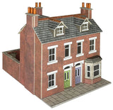 Metcalfe PO300 OO/HO Gauge Terraced Houses (Brick) Card Kit