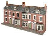 Metcalfe PO302 OO/HO Gauge Low Relief Terraced House Fronts (Brick) Card Kit