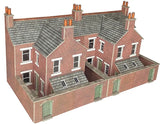 Metcalfe PO304 OO/HO Gauge Low Relief Terraced House Backs (Brick) Card Kit