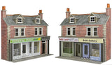 Metcalfe PO306 OO/HO Gauge Low Relief Shop Fronts (Brick) Card Kit
