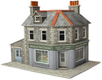 Metcalfe PO309 OO/HO Gauge Corner Shop or Pub (Stone) Card Kit